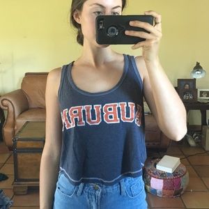 AUBURN university cropped tank top